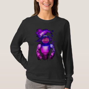 Camiseta Astronauta Retro Música Boombox Dance Rave Music F