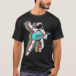 Camiseta Astronauta Rock Jam Session no Exterior