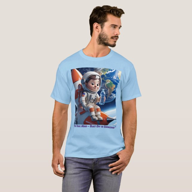 Camiseta "Astronauta Rocket Space Adventure Graphic T-Shirt (Frente Completa)