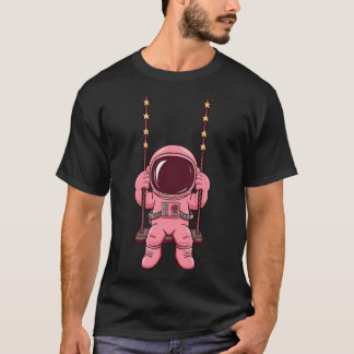 Camiseta Astronauta Rosa No Swing - Astronauta Cuta
