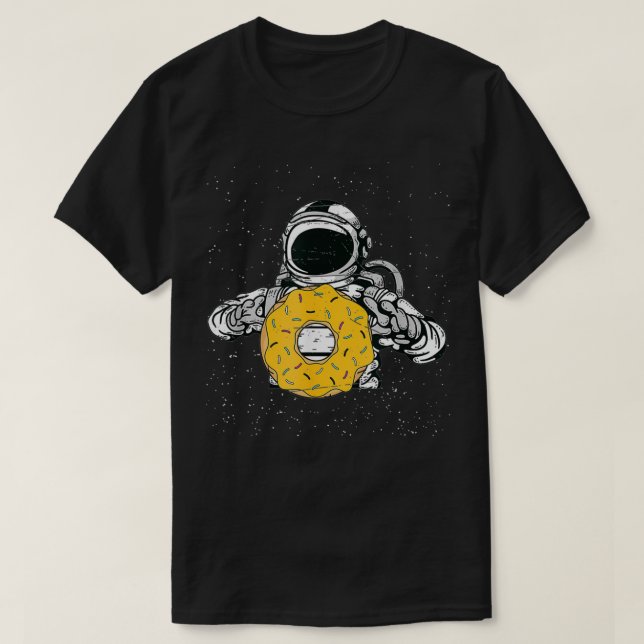Camiseta Astronauta Rosquinha do Espaço Doce (Frente do Design)