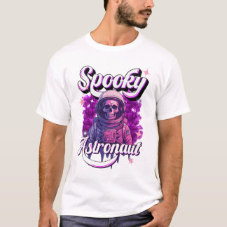 Camiseta Astronauta Roxo Astronauta Crânio Púrpura