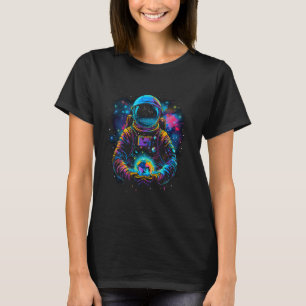 Camiseta Astronauta Segurando Planetas Terra Astronauta Ciê