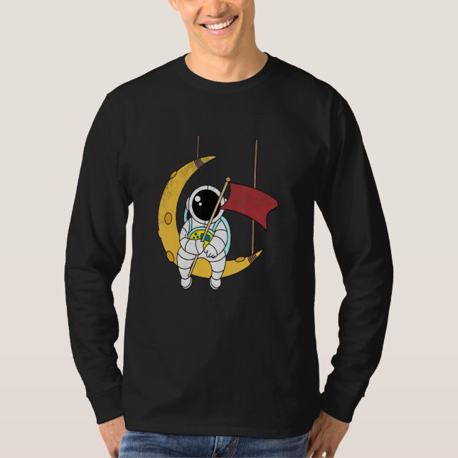 Camiseta Astronauta Sinalizador Astronômico Planeta Futuro  (Frente)