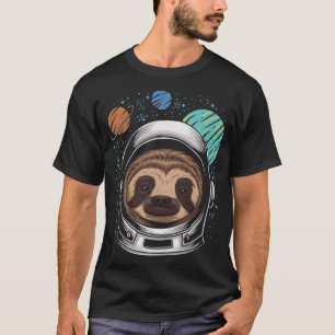 Camiseta Astronauta Sloth Helmet Space