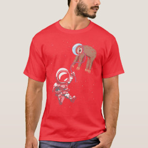 Camiseta Astronauta Sloth Outer Sloth Space Viagem Cosmonau