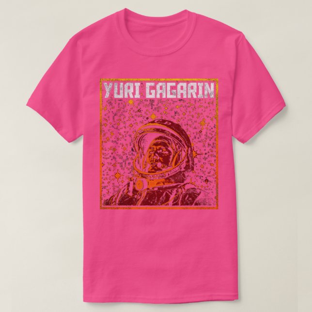 Camiseta Astronauta soviética do Cosmonauta Yuri Gagarin2 (Frente do Design)