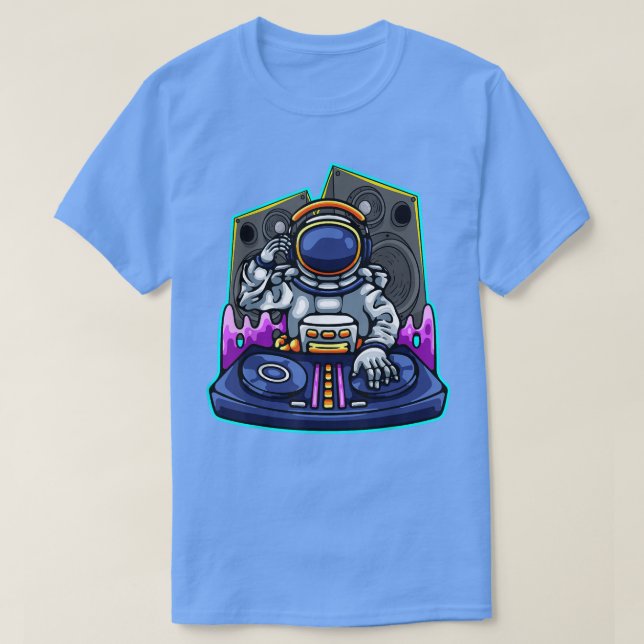 Camiseta Astronauta Space Music Galaxy Study Astronaut T-Sh (Frente do Design)
