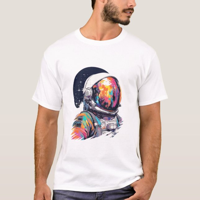 Camiseta Astronauta Spaceman World Space Discovery Adventur (Frente)