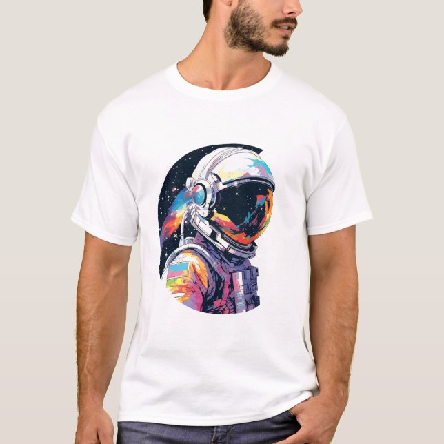 Camiseta Astronauta Spaceman World Space Discovery Adventur (Frente)