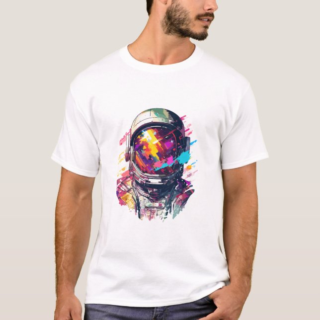 Camiseta Astronauta Spaceman World Space Discovery Adventur (Frente)