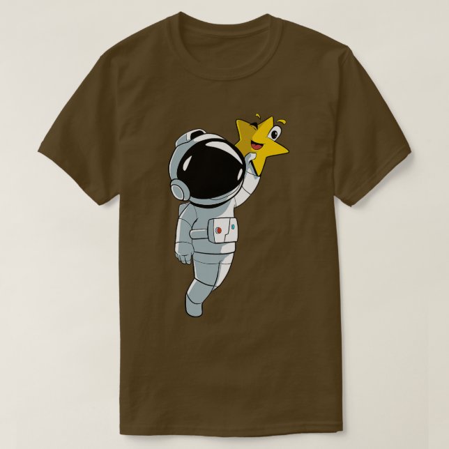 Camiseta Astronauta Star Planet (Frente do Design)