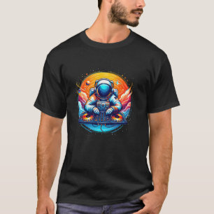Camiseta Astronauta Surreal Music DJ Psytrance Techno EDM F