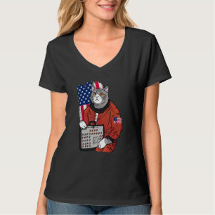 Camiseta Astronauta Synthesizer Cat Music Producer Synth Es