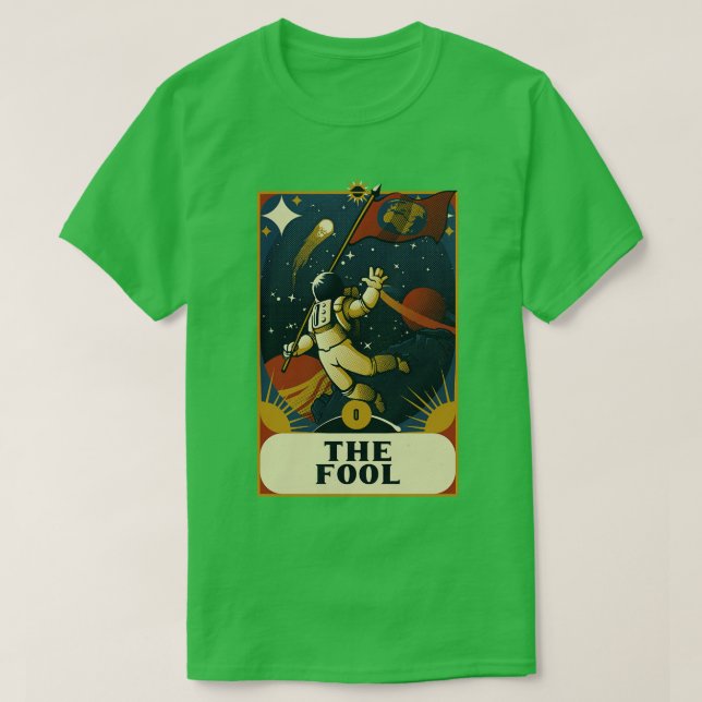 Camiseta Astronauta Tarot Fool por Tobe Fonseca (Frente do Design)