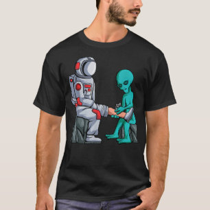 Camiseta Astronauta Tatuador alienígena Tatuando OVNI Lover