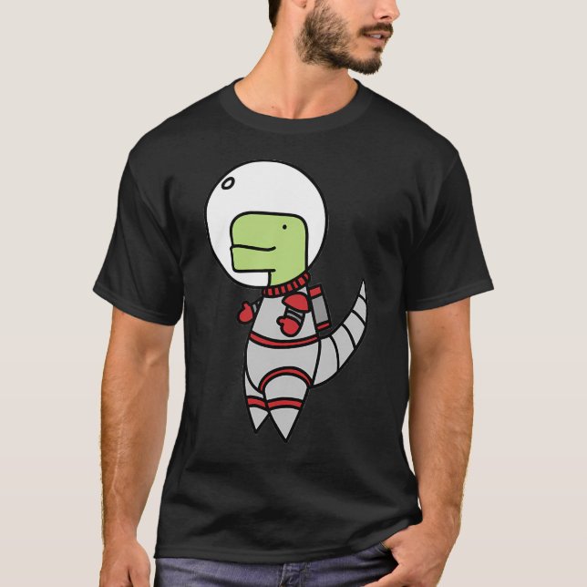 Camiseta Astronauta Timmy T-Rex (Frente)