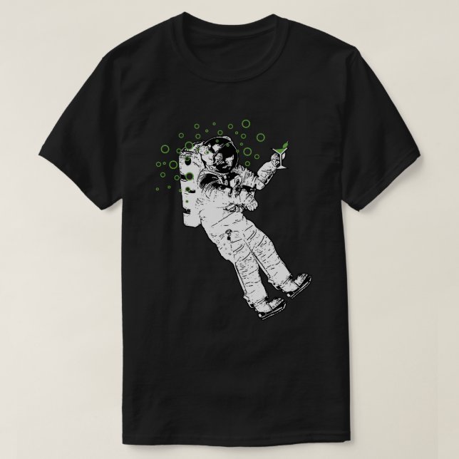Camiseta Astronauta Tipsy (Frente do Design)