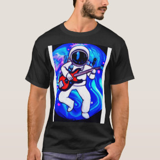 Camiseta Astronauta toca violão