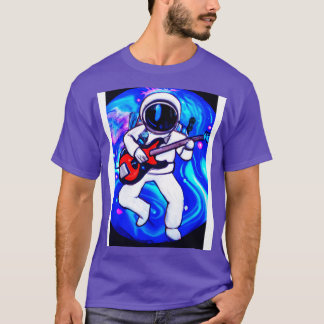 Camiseta Astronauta toca violão