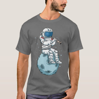 Camiseta Astronauta Tocando Oboé Música Oboísta Família do 