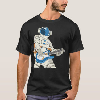 Camiseta Astronauta tocando violão