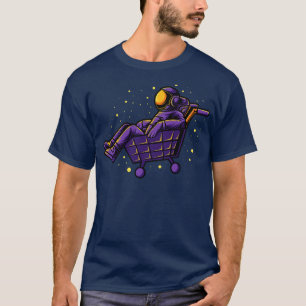 Camiseta Astronauta Trolley Engraçado