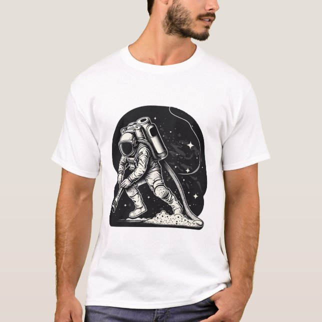 Camiseta Astronauta Vacuumagem Estrelas Legal (Frente)