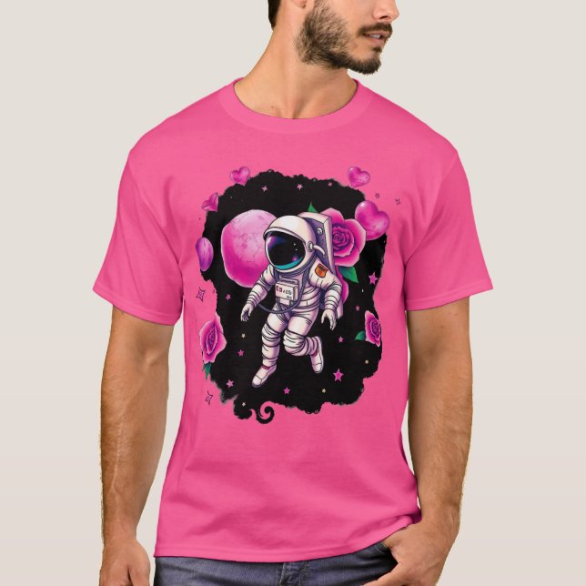 Camiseta Astronauta Valentine Rose (Frente)
