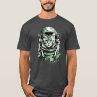 Astronauta Verde Gato Splash