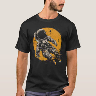 Camiseta Astronauta voando no espaço