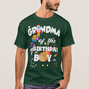 Camiseta Astronauta Vovó Da Fama De Aniversário Do Astronau