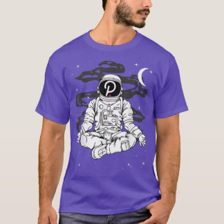 Camiseta Astronauta Yoga Polkadot - Moedas Para A Lua