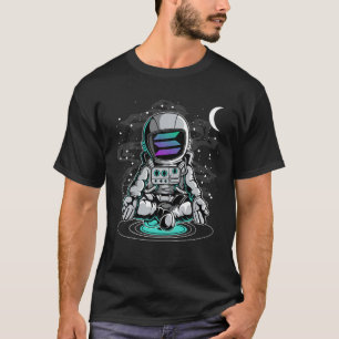 Camiseta Astronauta Yoga Solana SOL Coin Para A Cripto Da L