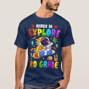 Camiseta Astronautas bonitos estão prontas para explorar a
