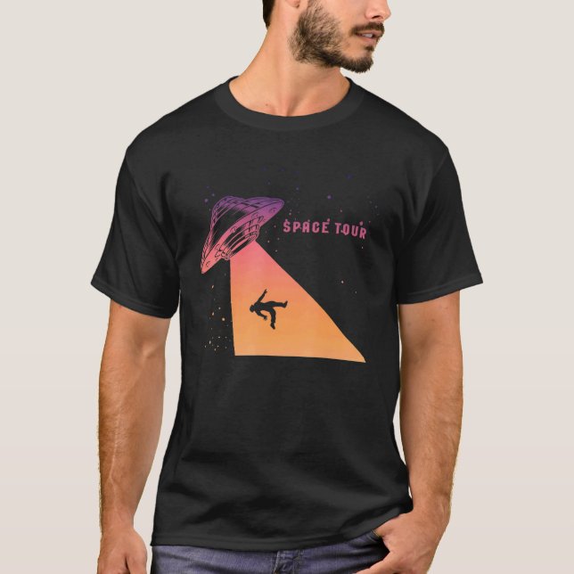 Camiseta Astronautas de UFO de Saucer Voadores são Aliens 1 (Frente)