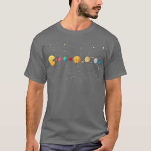 Camiseta Astronautas Engraçados do Sistema Solar Videos gam