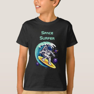 Camiseta Astronautas Engraçados Navegando no Espaço