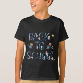 Camiseta Astronautas Planetas Espaço, de volta à escola