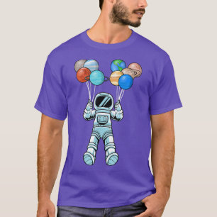 Camiseta Astronautas Planetas Explorador Espacial Exterior 