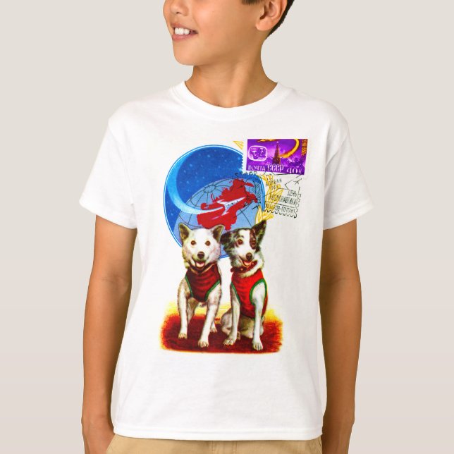 CAMISETA ASTRONAUTAS RETRO SPACE VIAGEM DOG (Frente)