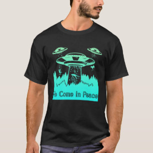 Camiseta Astronautas voadores de UFO de Saucer são Aliens