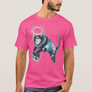 Camiseta Astronauthelmet Spaceshuttle Drum n Bass Gabber Fr