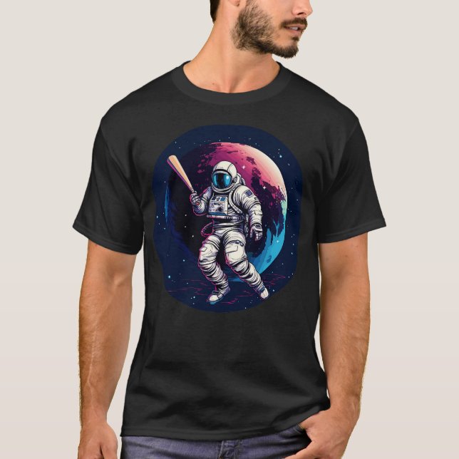 Camiseta Astronô jogando beisebol (Frente)