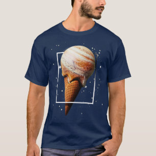 Camiseta Astronomer do planeta Cone, Sorvete Júpiter
