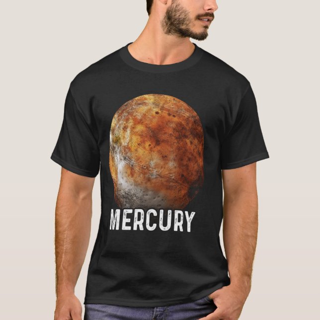 Camiseta Astronomia 2 do Sistema Solar do Planeta Mercúrio (Frente)