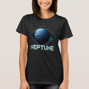 Camiseta Astronomia 2 do Sistema Solar Planeta Netuno