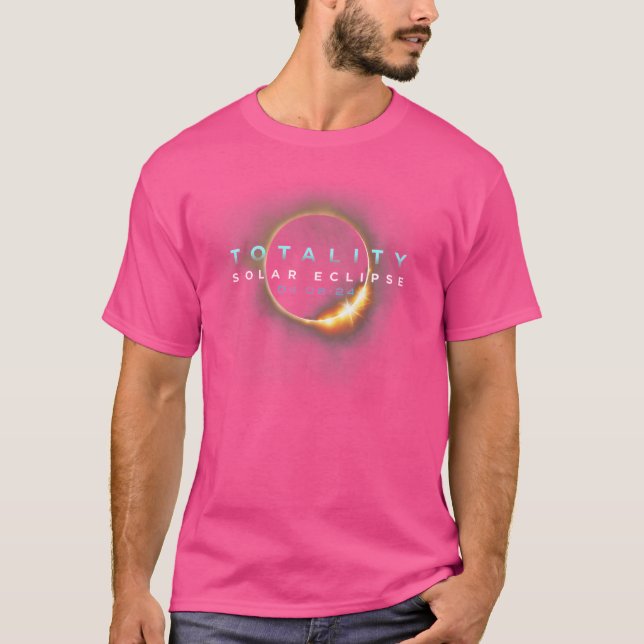 Camiseta Astronomia Amplia Total Eclipse Solar 2024 Totalid (Frente)