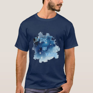 Camiseta Astronomia: As estrelas estão assistindo.