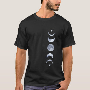 Camiseta Astronomia Celestial do Ciclo Lunar da Fase da Lua